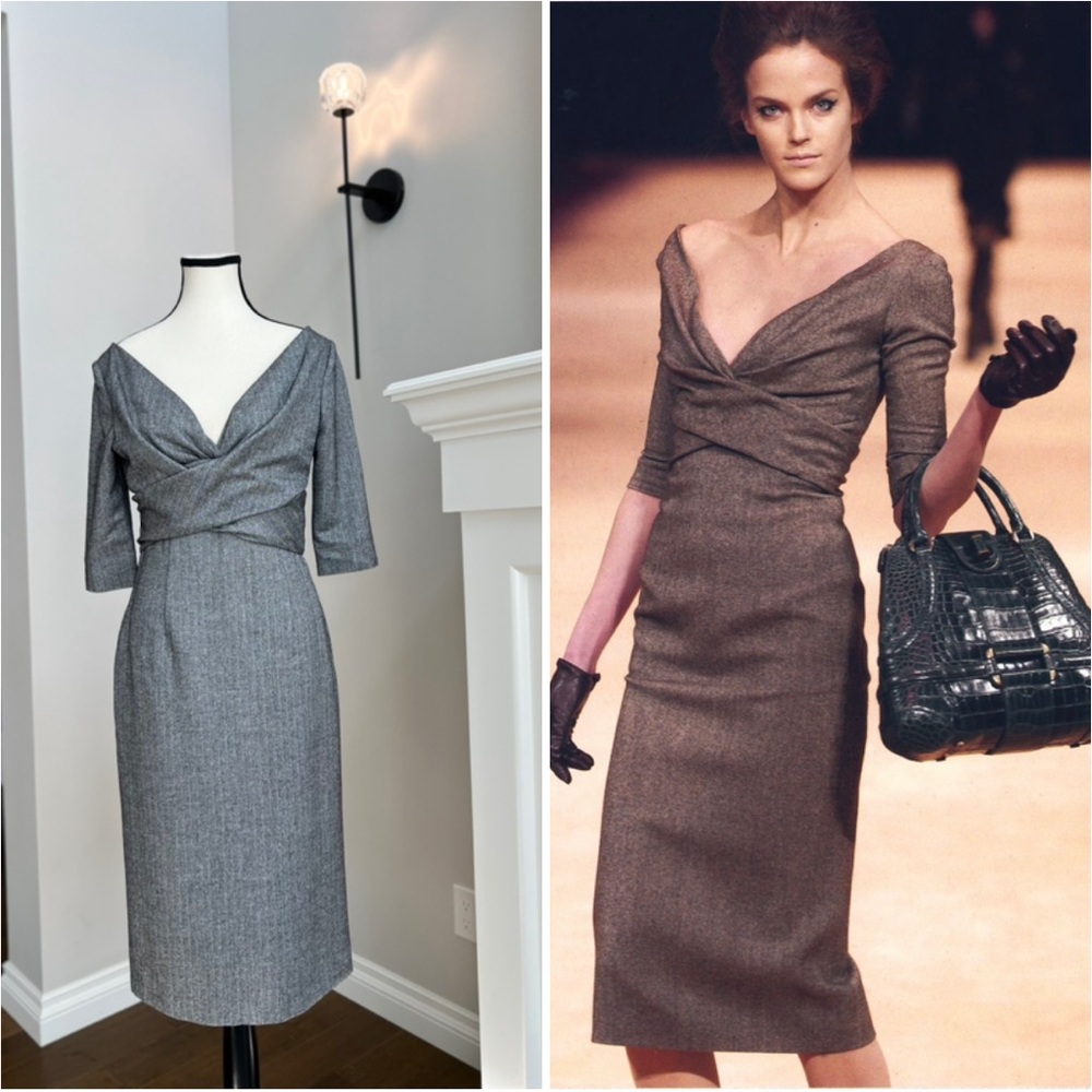 Vintage ALEXANDER McQUEEN  “The Man Who Knew Too Much” Dress Size 40